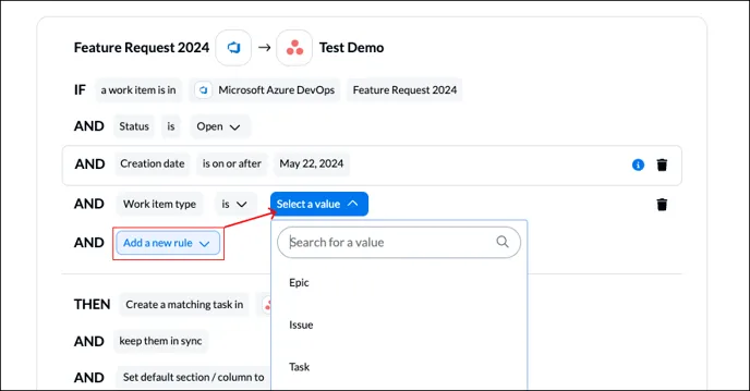 ADO Work Item Filter