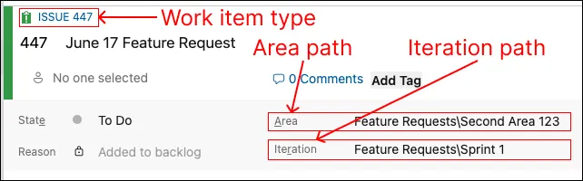 ADO key statuses and fields