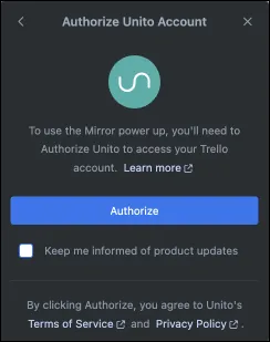 auth trello