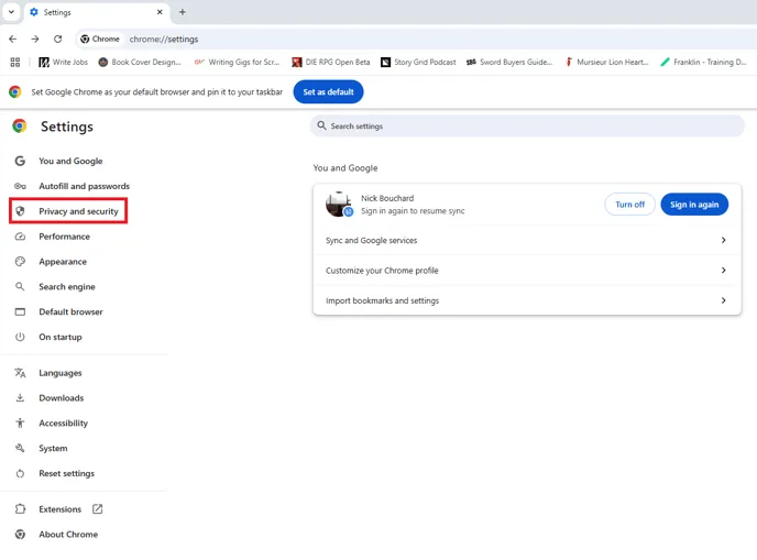 Google Chrome Cookies 3