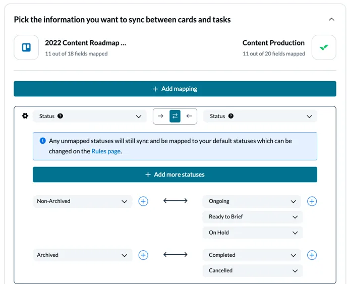 Wrike Trello Statuses