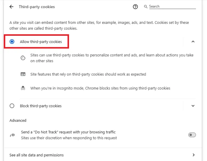 Google Chrome Cookies 5
