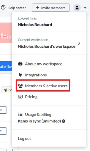 mentions menu