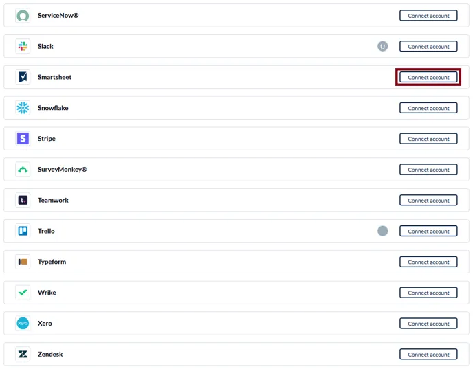 Smartsheet install